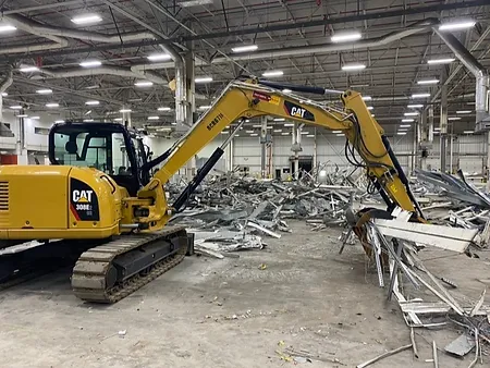 Industrial Plant Demolition with a CAT