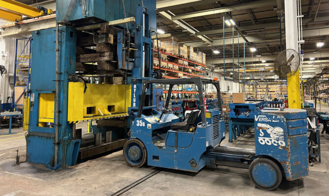 Tranemo 100 ton Press Removal